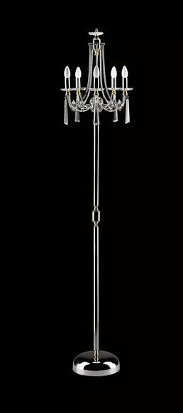 Kristall Stehlampe Standlampe Stand Luxus Leuchten Lampen Lampe Silber Sofort