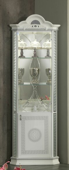 Eckschrank Luxus Vitrine Vitrinen Schrank Holz Schränke Italienische Sofort