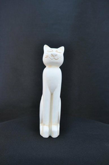 42cm Design Katze Dekoration Figur Skulptur Acryl Deko Statue Figuren Neu