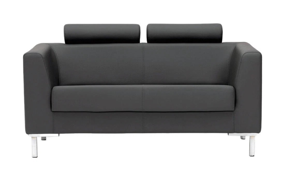 2-Sitzer Sofa Couch Polster Sitz Leder Designer Textil 2 Sitzer Couchen Polster