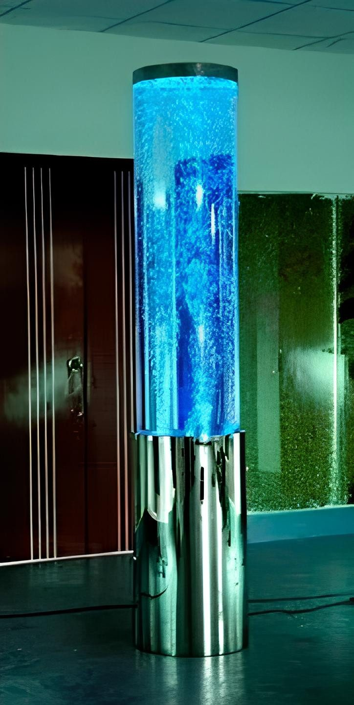 Luxus Säule Wassersäulen Wasser Wand Säulen 220cm Edelstahl SOFORT