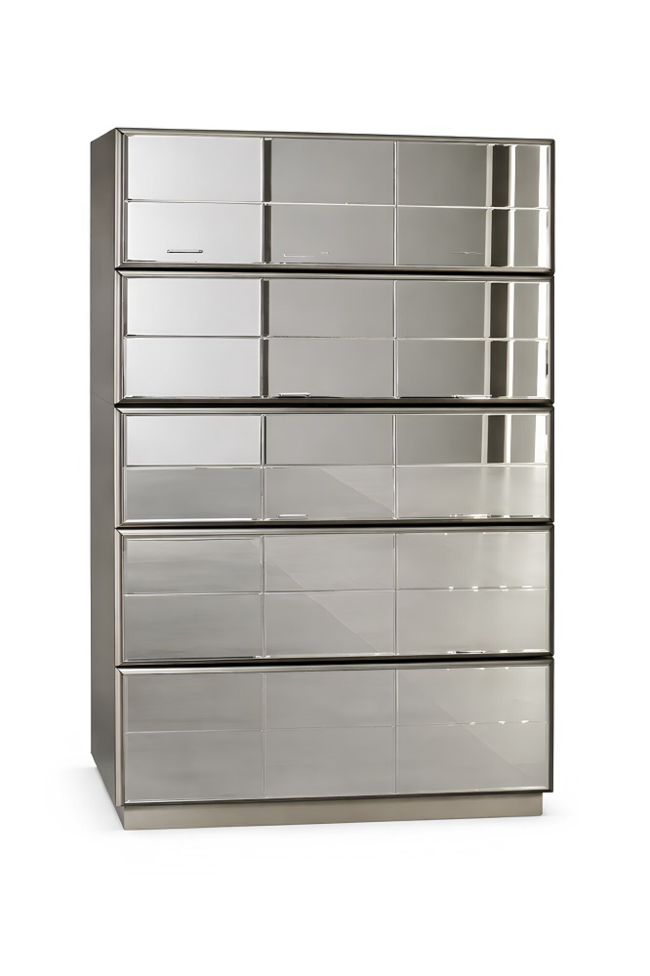 Schlafzimmer-Kommode in Weiß-Grau - Modernes Design Sofort