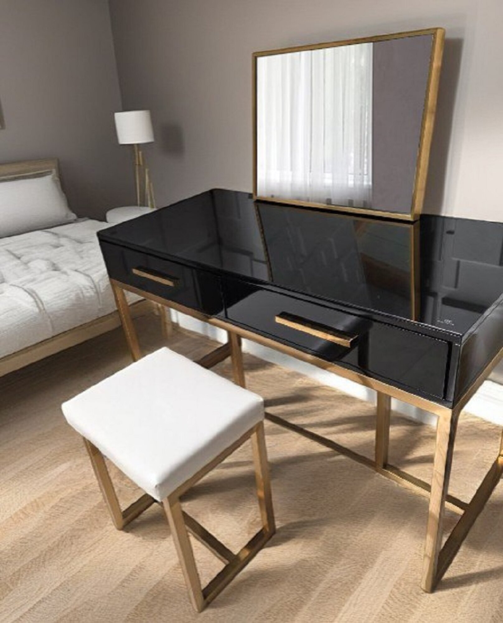 Designer Schmink Tische Konsolen Tisch Holz Kommode Side Board Schrank Sofort