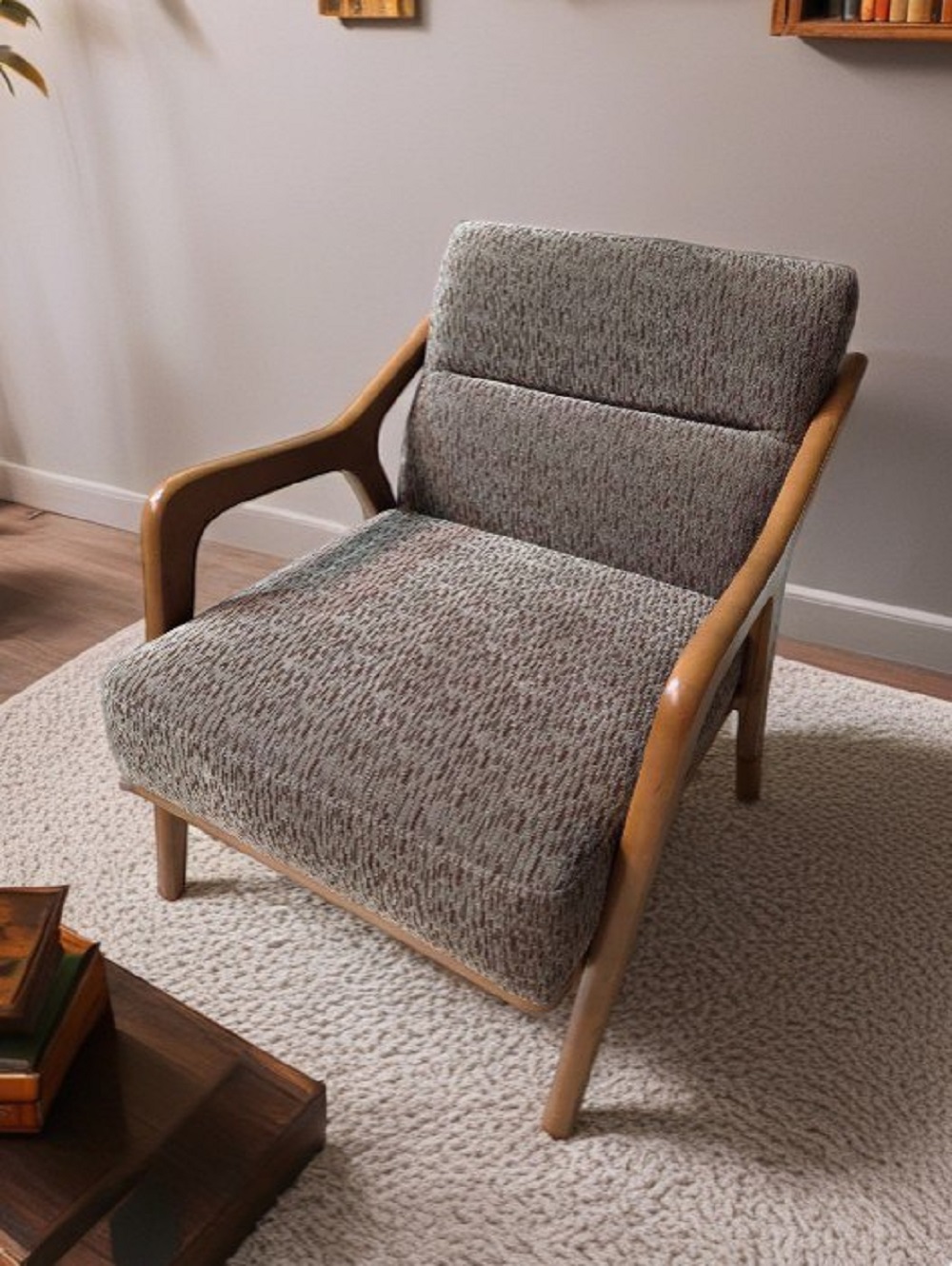 Loungesessel 1-Sitzer Stoffsessel – Sessel aus Strukturstoff Sofort