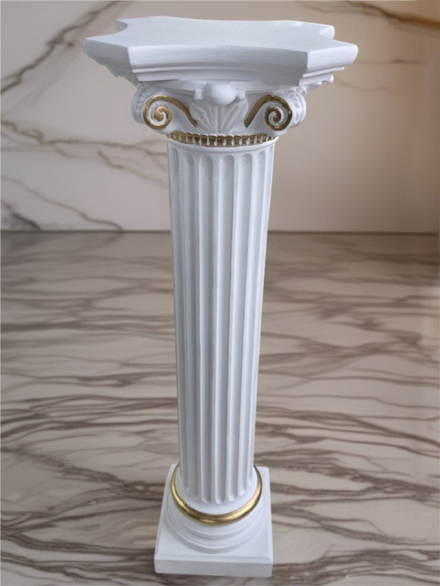 Medusa Säule Römische Säulen Marmor Skulptur Figur Deko Dekoration Sofort