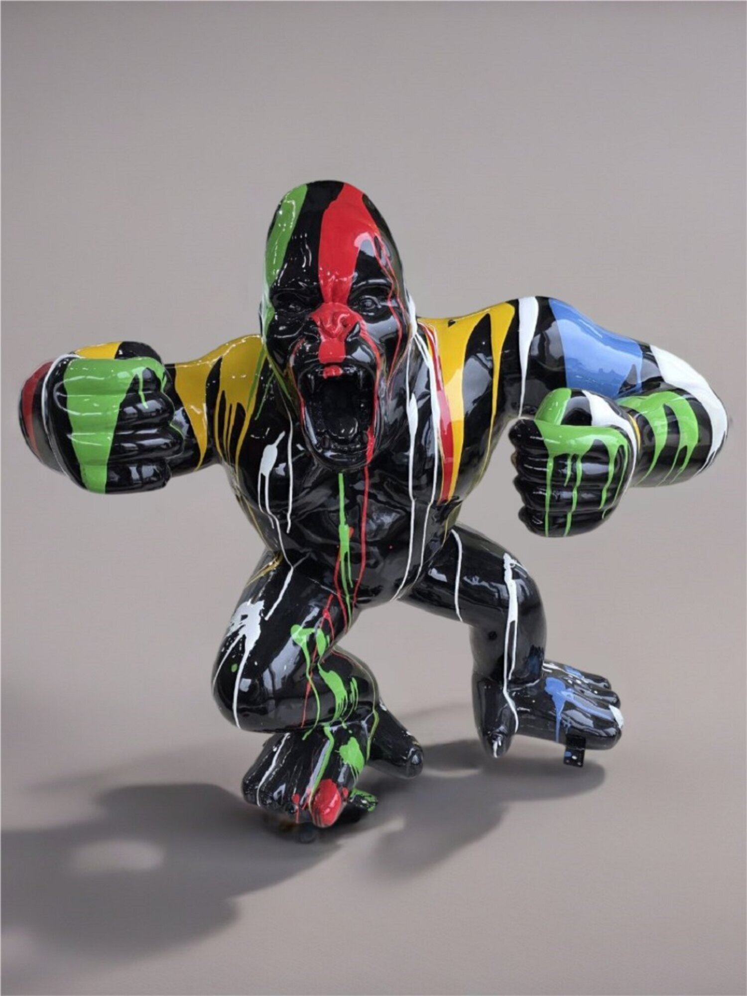 Abstrakte dekorative Figur Skulptur Figuren Statuen Skulpturen Gorilla Sofort
