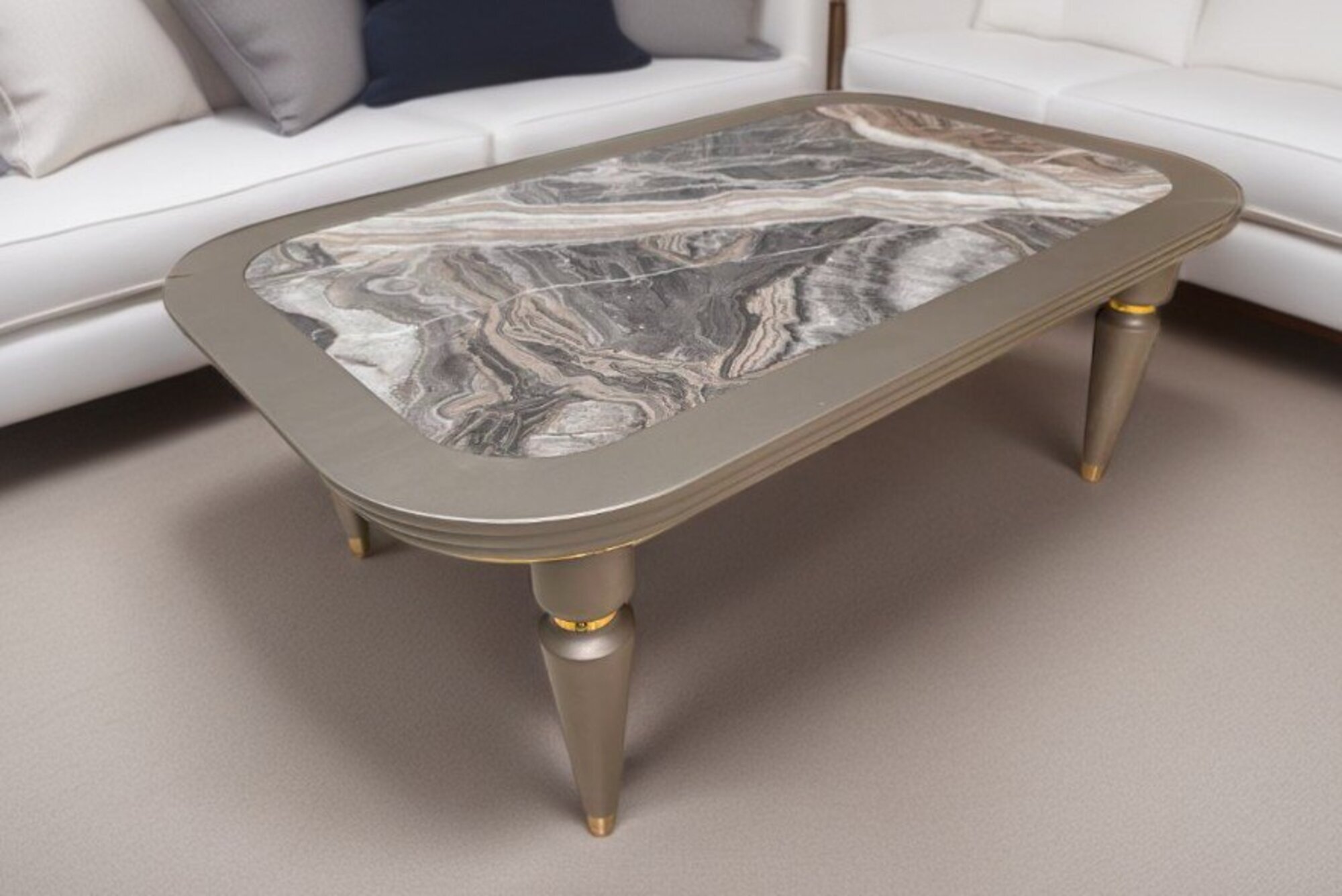 Klassischer luxuriöser Couchtisch Designertisch Beistelltische Sofort