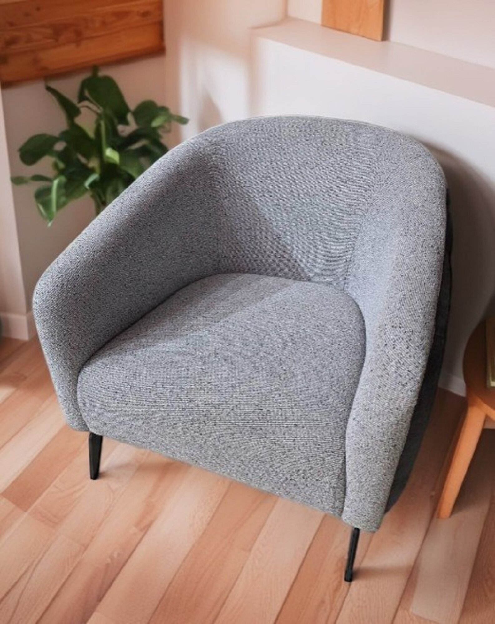 Einsitzer Sessel Couch Polster Möbel Club Grau Designer Sessel Sofort