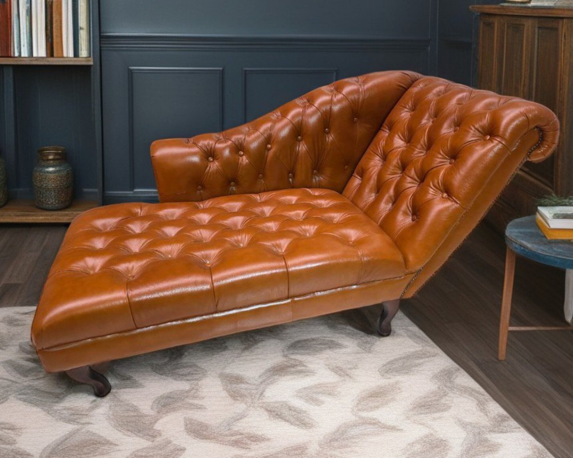 Chesterfield Chaiselongues Liege Ottomane Sofa Kunstleder Relax Sofort