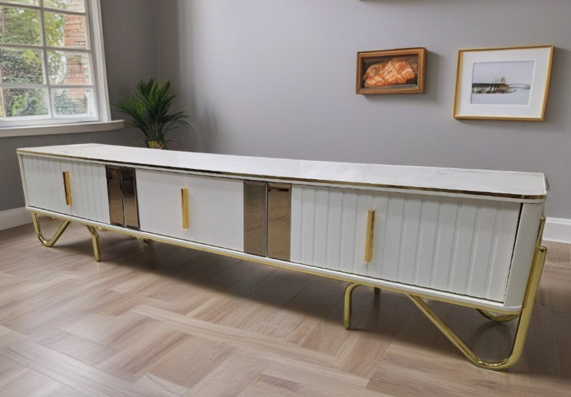 Sideboard aus Holz in Weiß – Stilvolles Möbelstück mit viel Stauraum Sofort