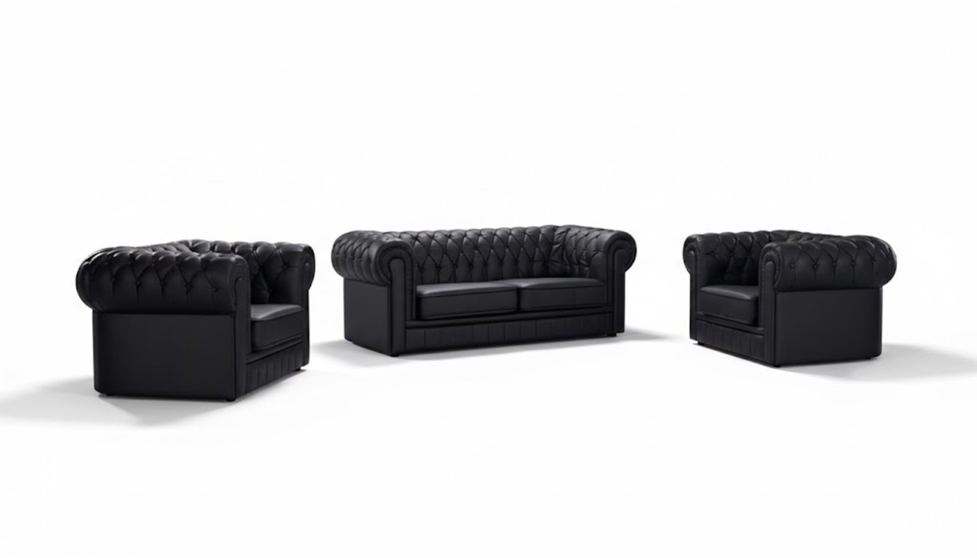 Ledersofa Sofa Couch Sofagarnitur 3+2+1 Sitzer Garnitur Design 100% Leder Sofort