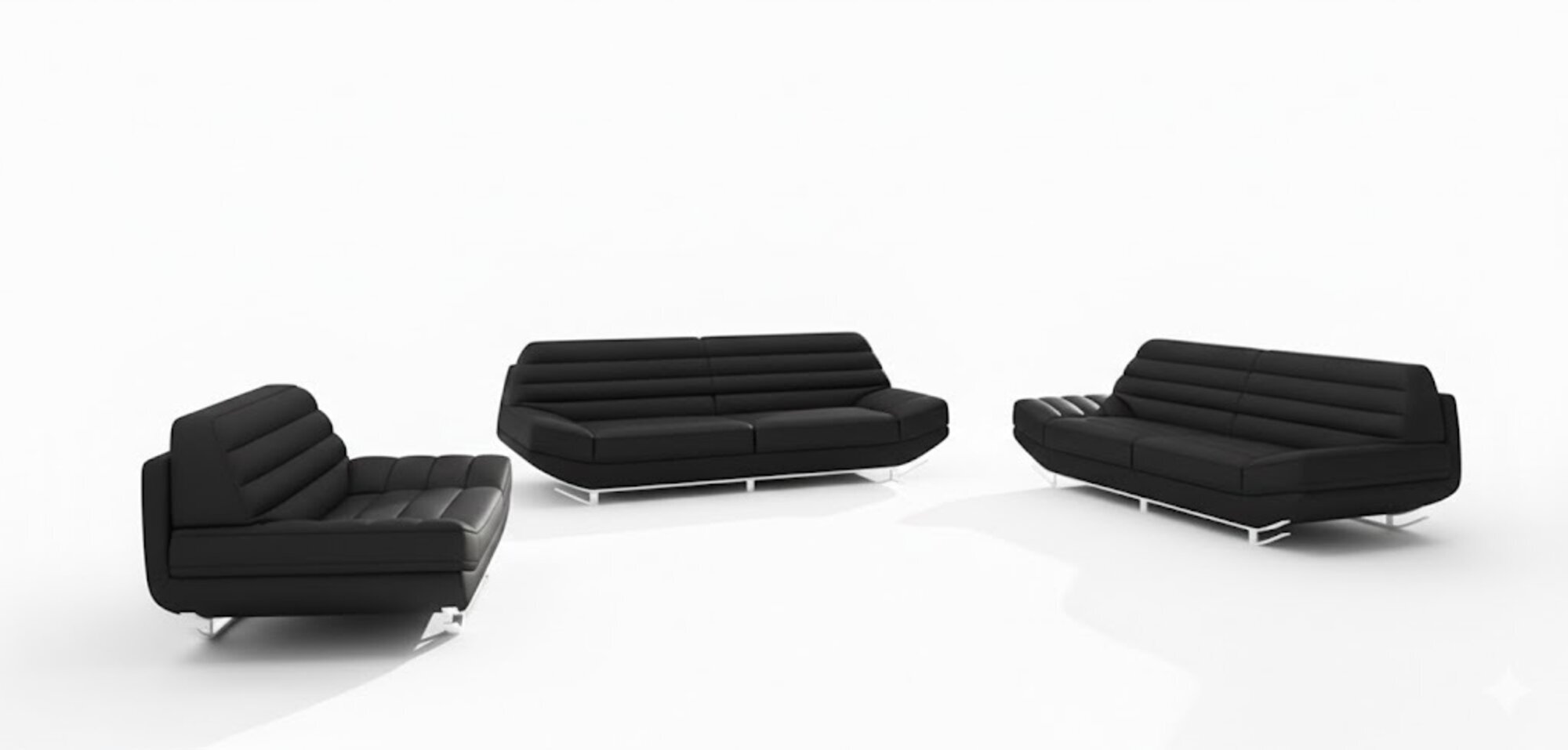 Sofagarnitur 2+2+1 Couch Polster Sitzgarnitur Sofa Garnitur Dunkelbraun Sofort