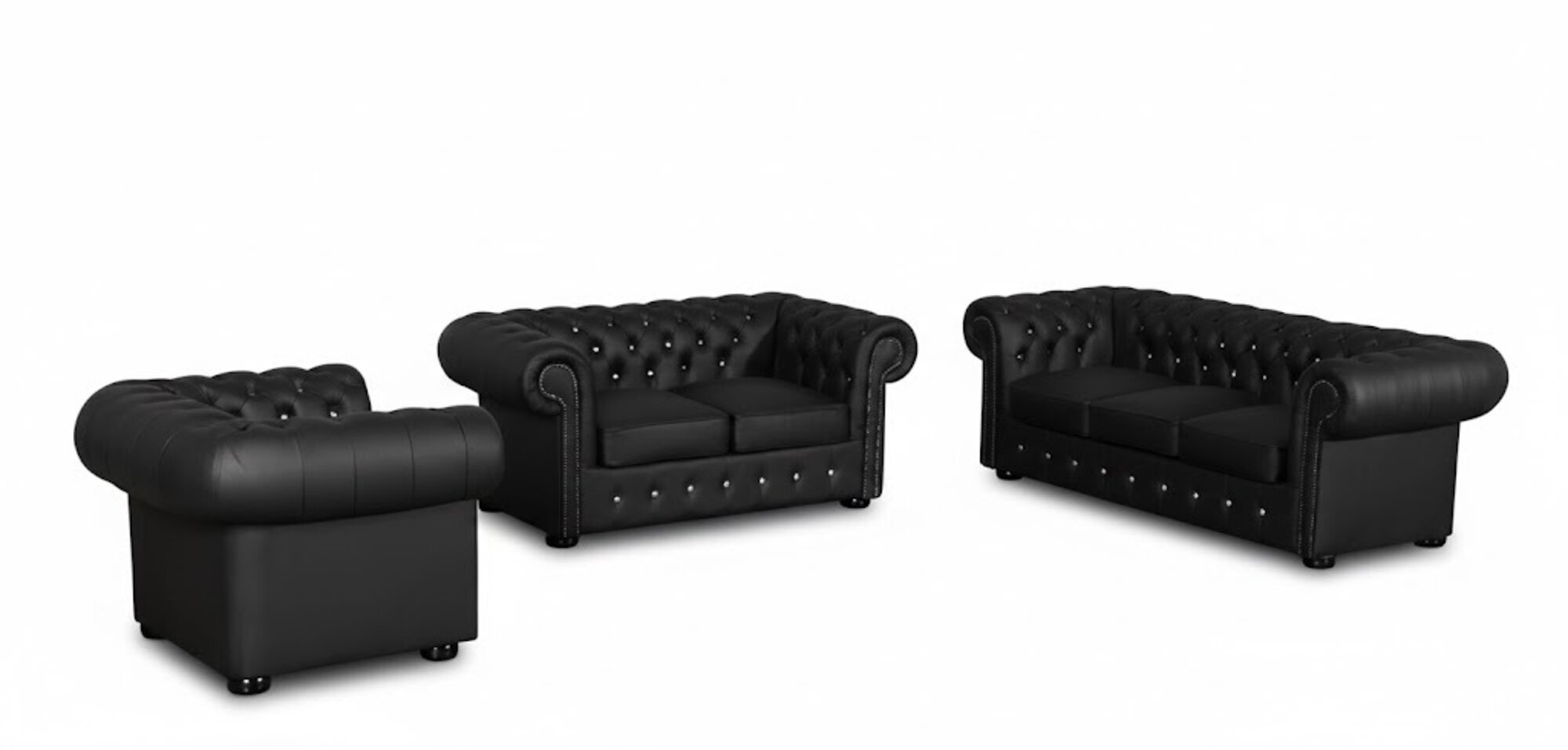 Chesterfield Ledersofa Sofagarnitur 321 Sofa Couch Garnitur Couchen Sofas Sofort