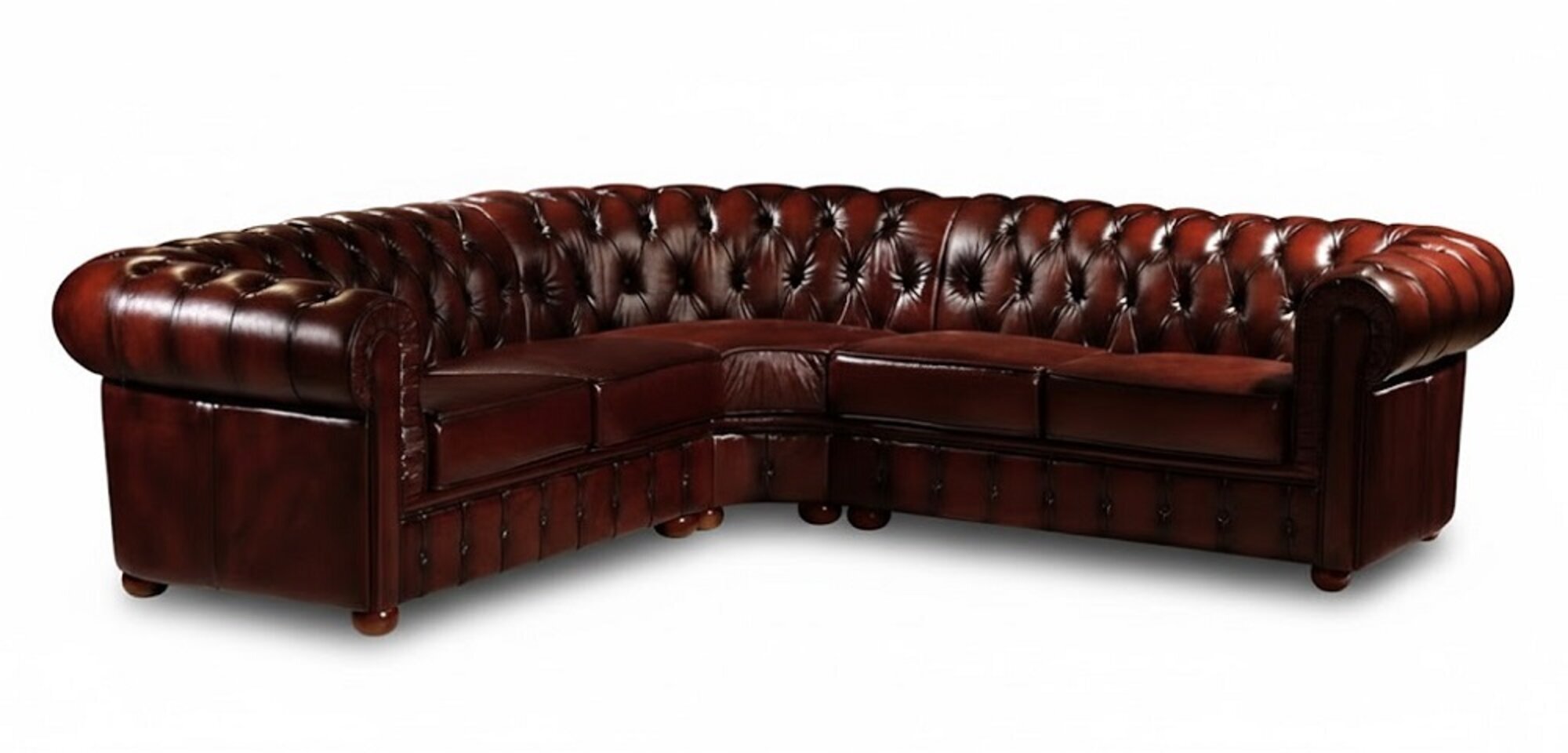 Chesterfield Ecksofa Eckcouch Leder Designer Sofas Couch 100% Leder Sofort
