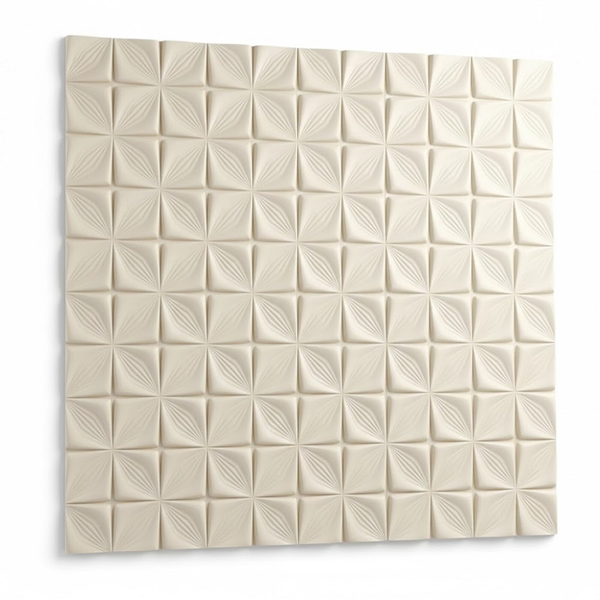 Moderne Paneele Wandpaneel Weiß 50x50 cm 5,00qm/20Stück 3D Paneele Sofort