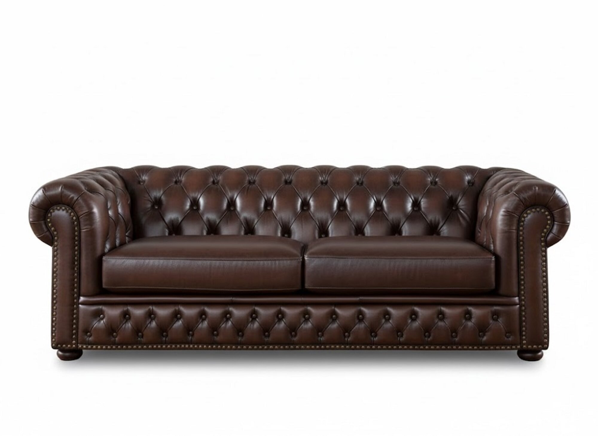Chesterfield design luxus Sofa Polster garnitur Leder 3 Sitzer 100% Leder Sofort