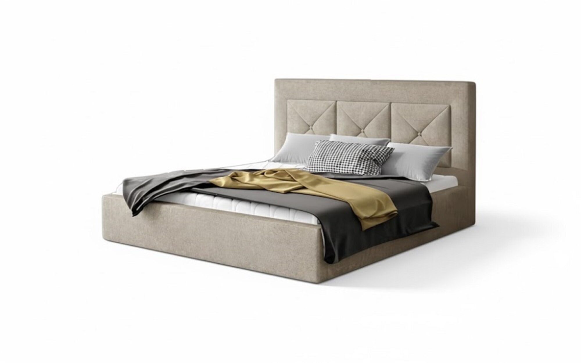 Klassisches Bett Modern Stil Doppel Holz Hotel Betten Schlafzimmer Sofort