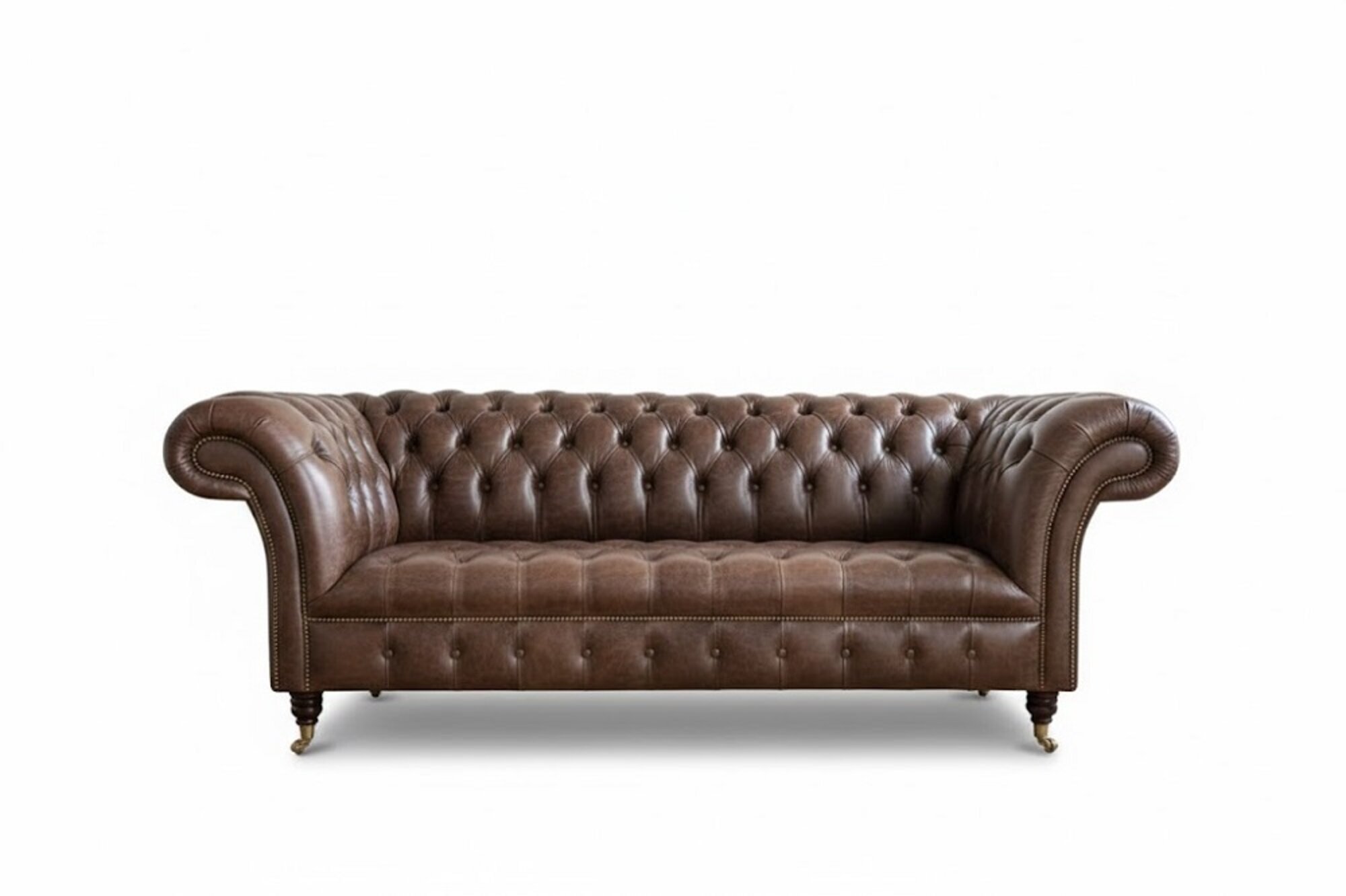 Chesterfield Sofa 3 SITZER Polster Couchen Sofas 100% Leder Sofort