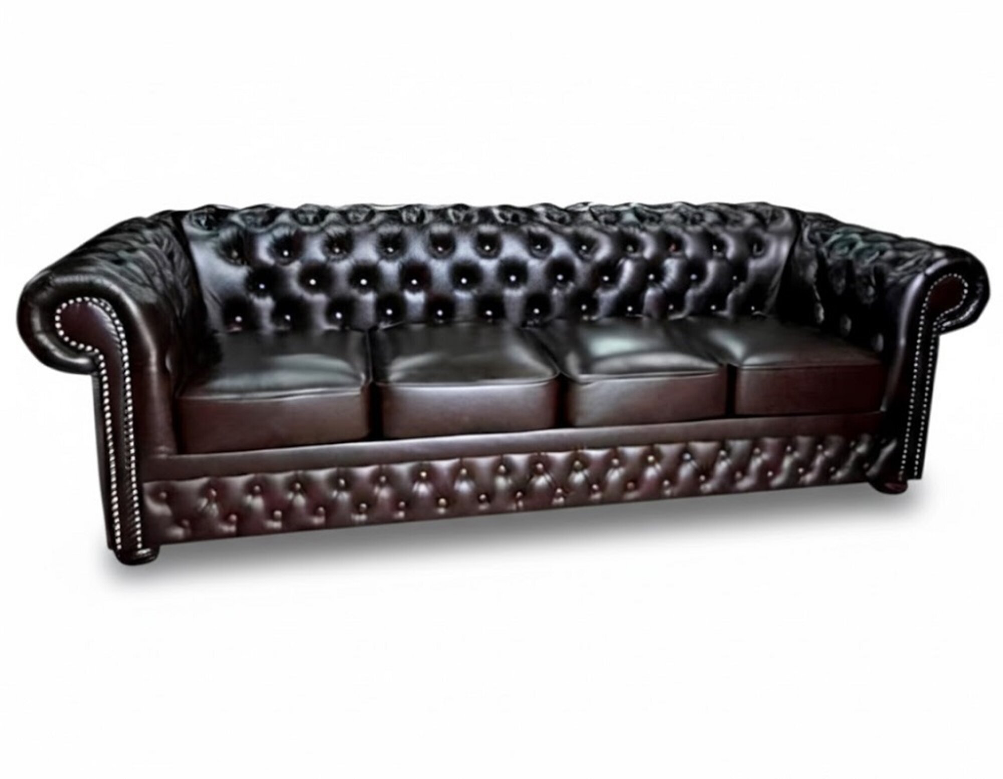 Chesterfield XXL Polster Big Sofa Couch Lord Textil Stoff 100% Leder Sofort