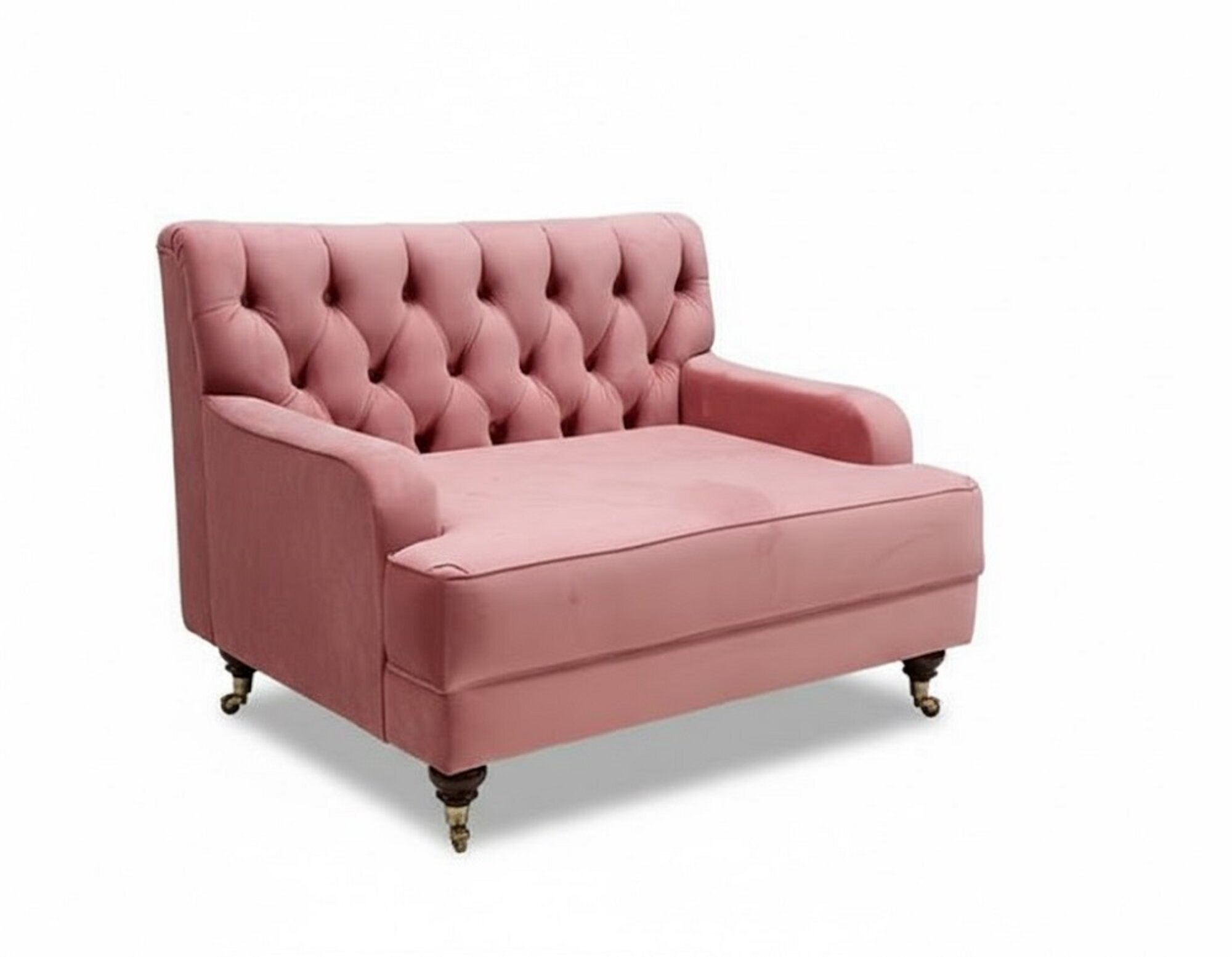 Design Chesterfield Stoff Couch Sessel 1.5 Sitzer Polster Lounge Club Sofort