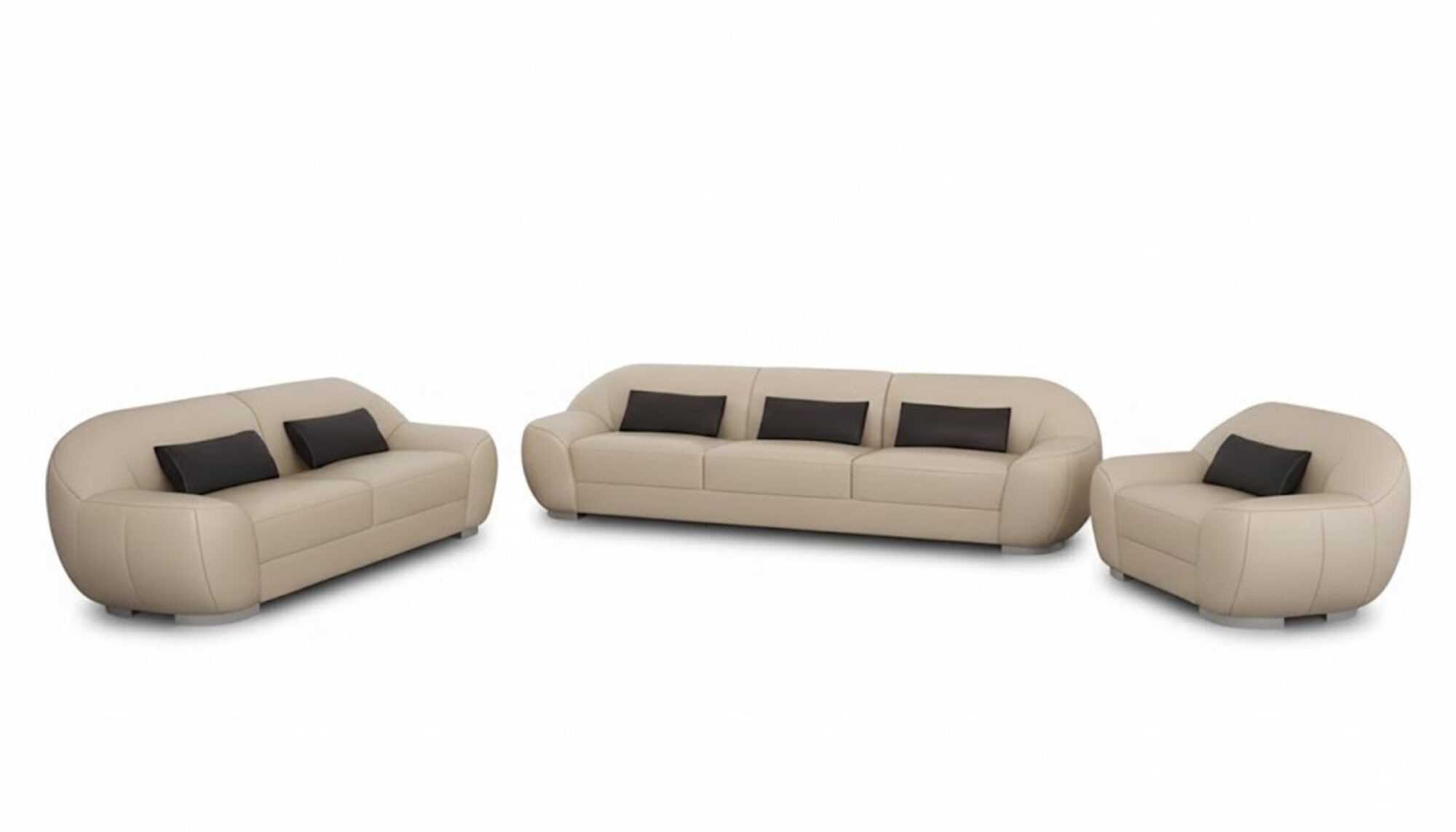 Sofagarnitur Sofa Couch Polster Leder Sitz Komplett Sofas Set 3+2+1 Sofort