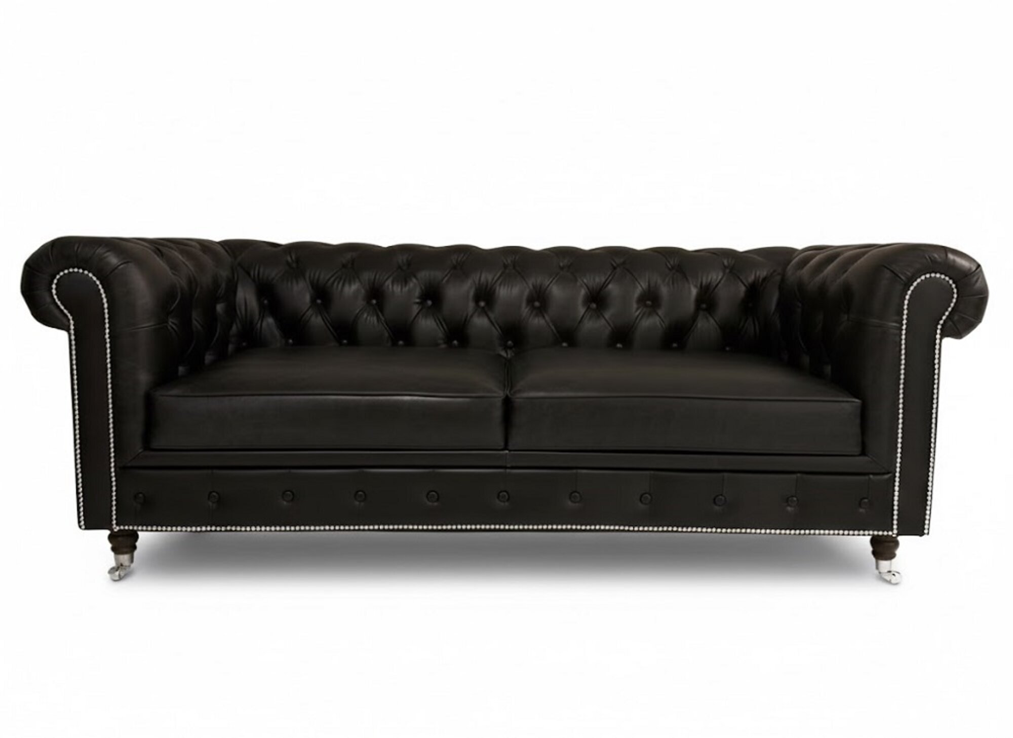 Chesterfield Design Luxus Polster Sofa Couch 3 Sitzer Echtleder Sofa Sofort
