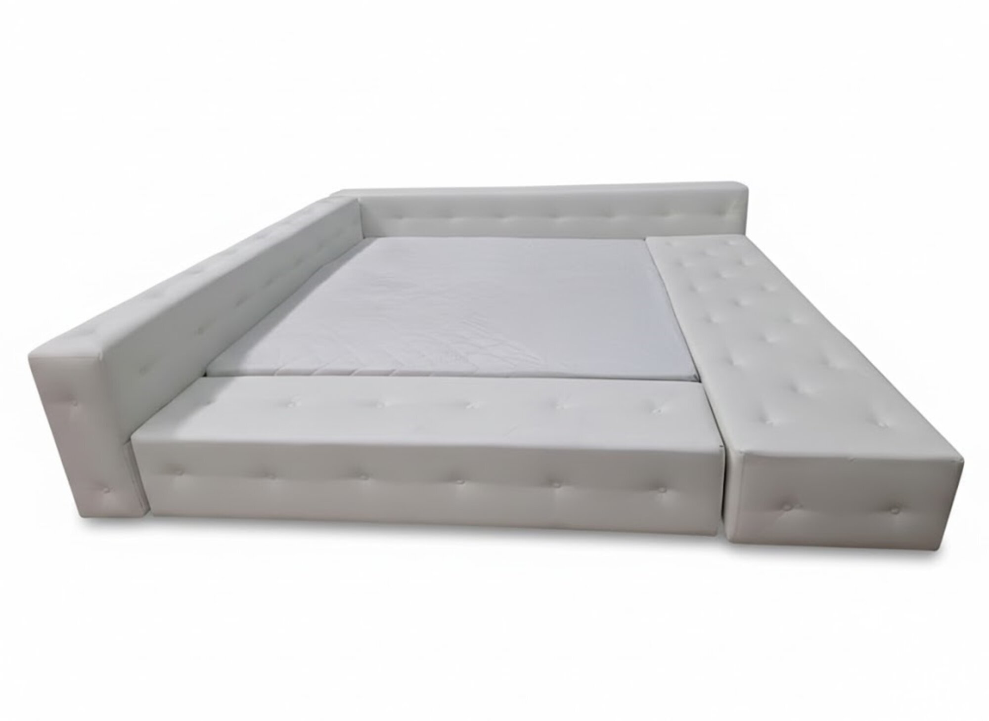 Chesterfield Echtleder Bett Doppelbett 180x200 cm Polsterbett Neu Sofort