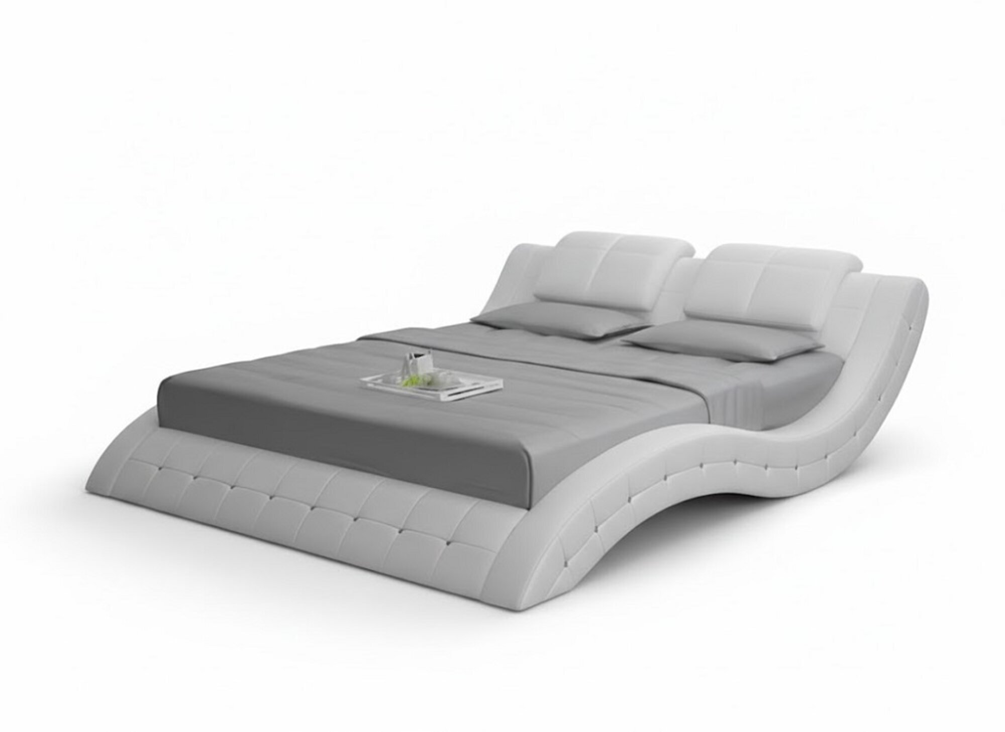 Luxus Leder Design Polster Betten Doppel Modernes 180x200cm Liegefläche Sofort