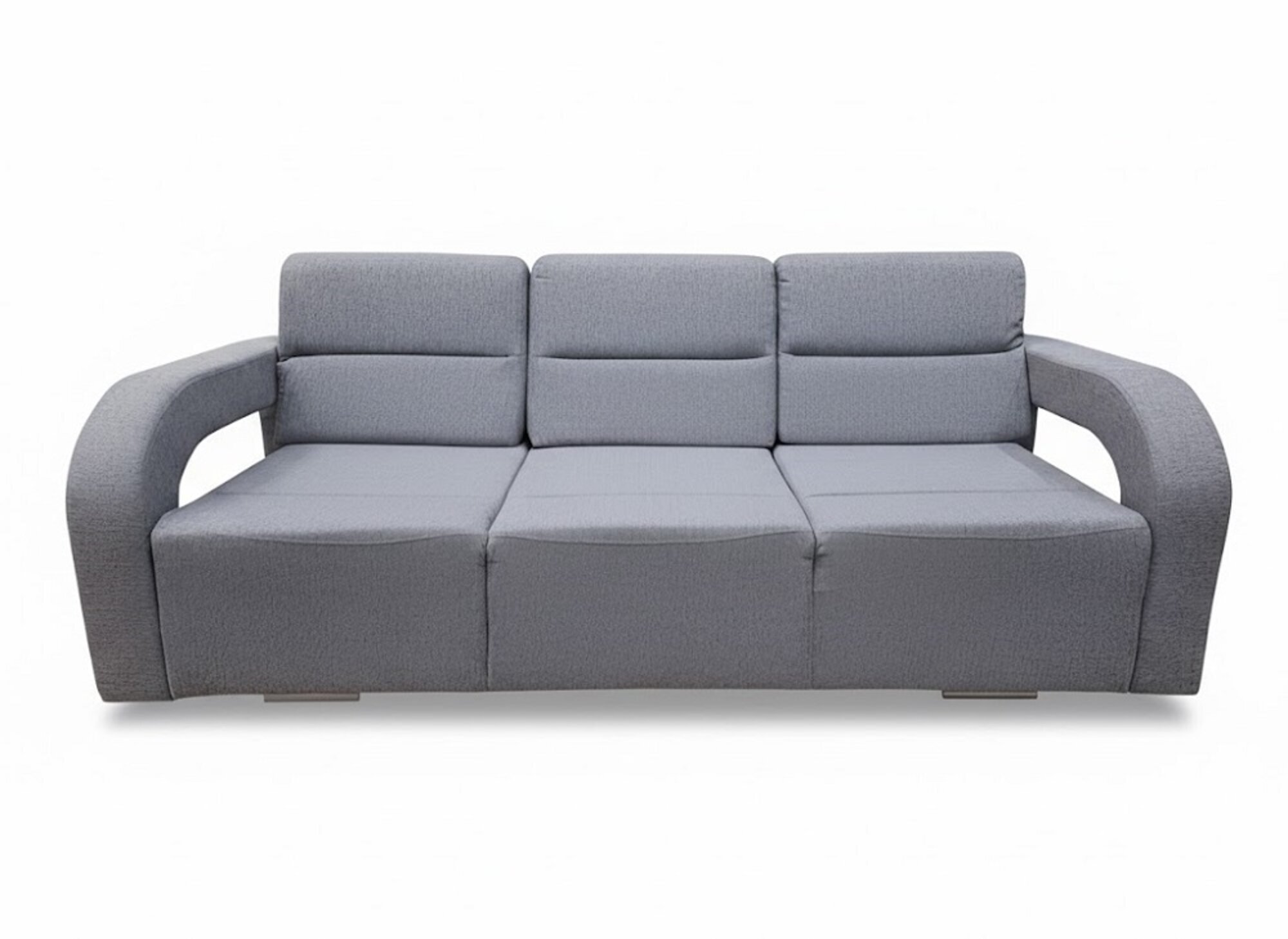Elegante graue 3-Sitzer Couch Perfekt für Wohnzimmer und Büroräume Sofort