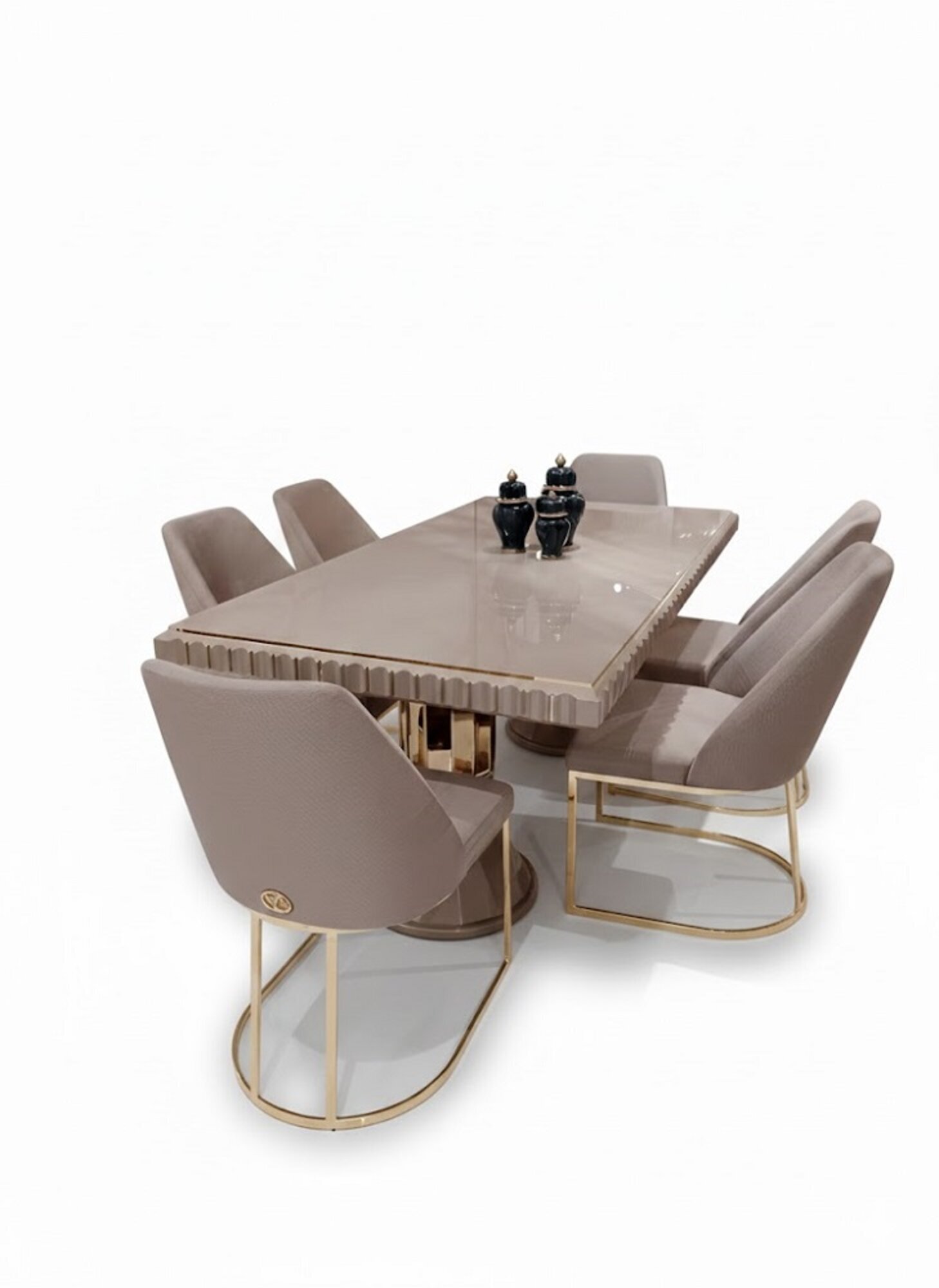 Esszimmer Set Garnitur Tisch 6x Stühle Design Modern Möbel Luxus Esstisch Sofort