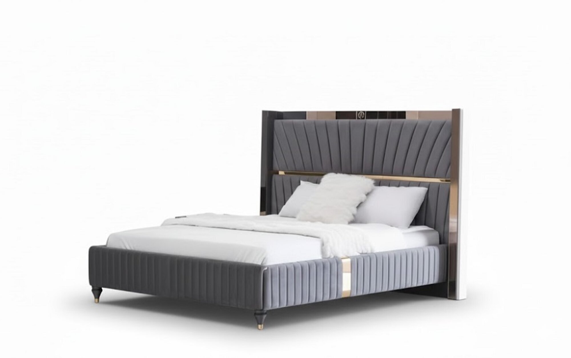 Betten Holz Hotel Bettrahmen Grau Möbel Bett Doppelbetten Modernes Sofort