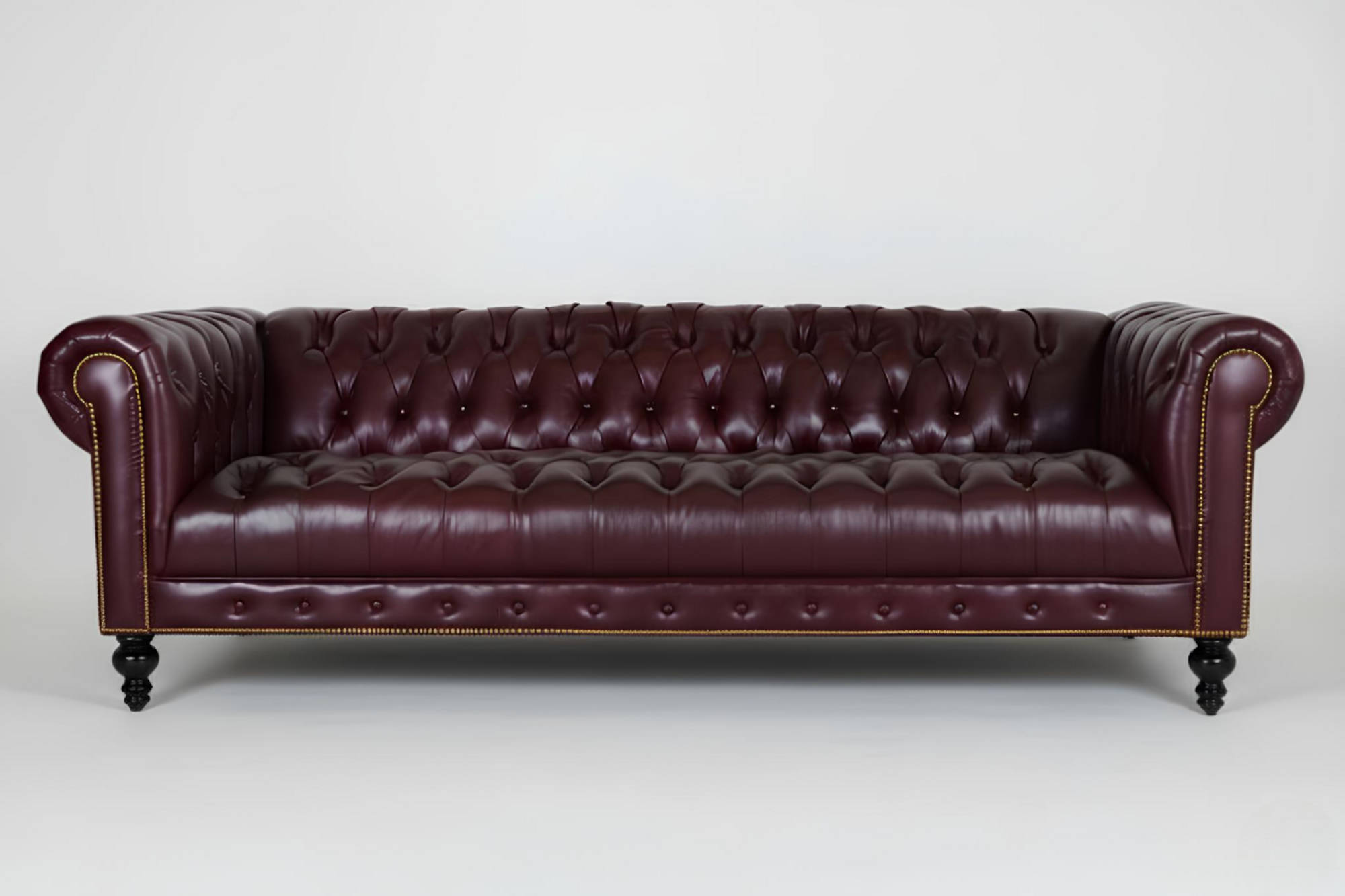 XXL Big Sofa Couch Chesterfield 240cm Polster Sofas 4 Sitzer 100% Leder Sofort