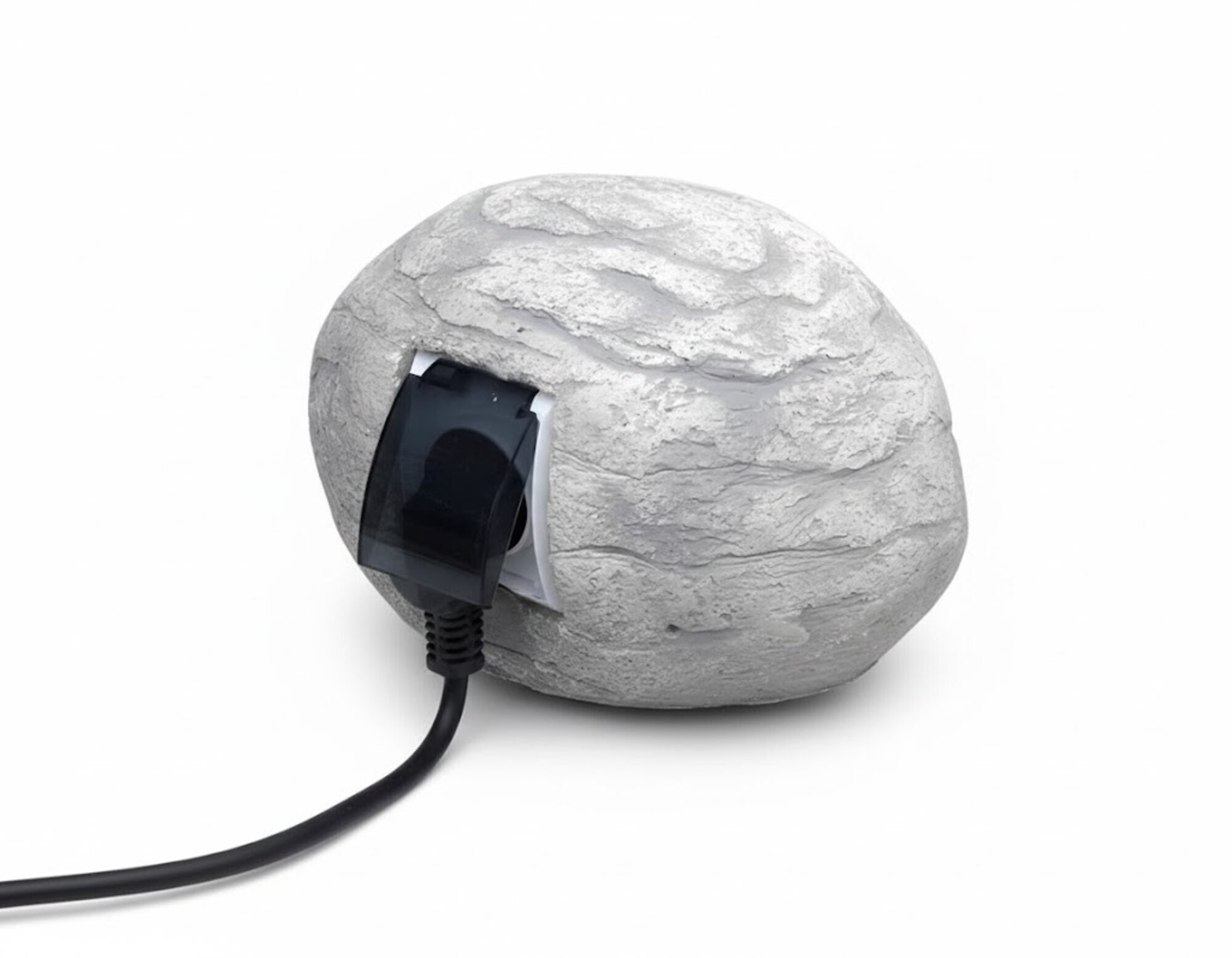 Stein für Steckdose Außen Steckdoesen Dekoration Deko Garten Terrasse Sofort