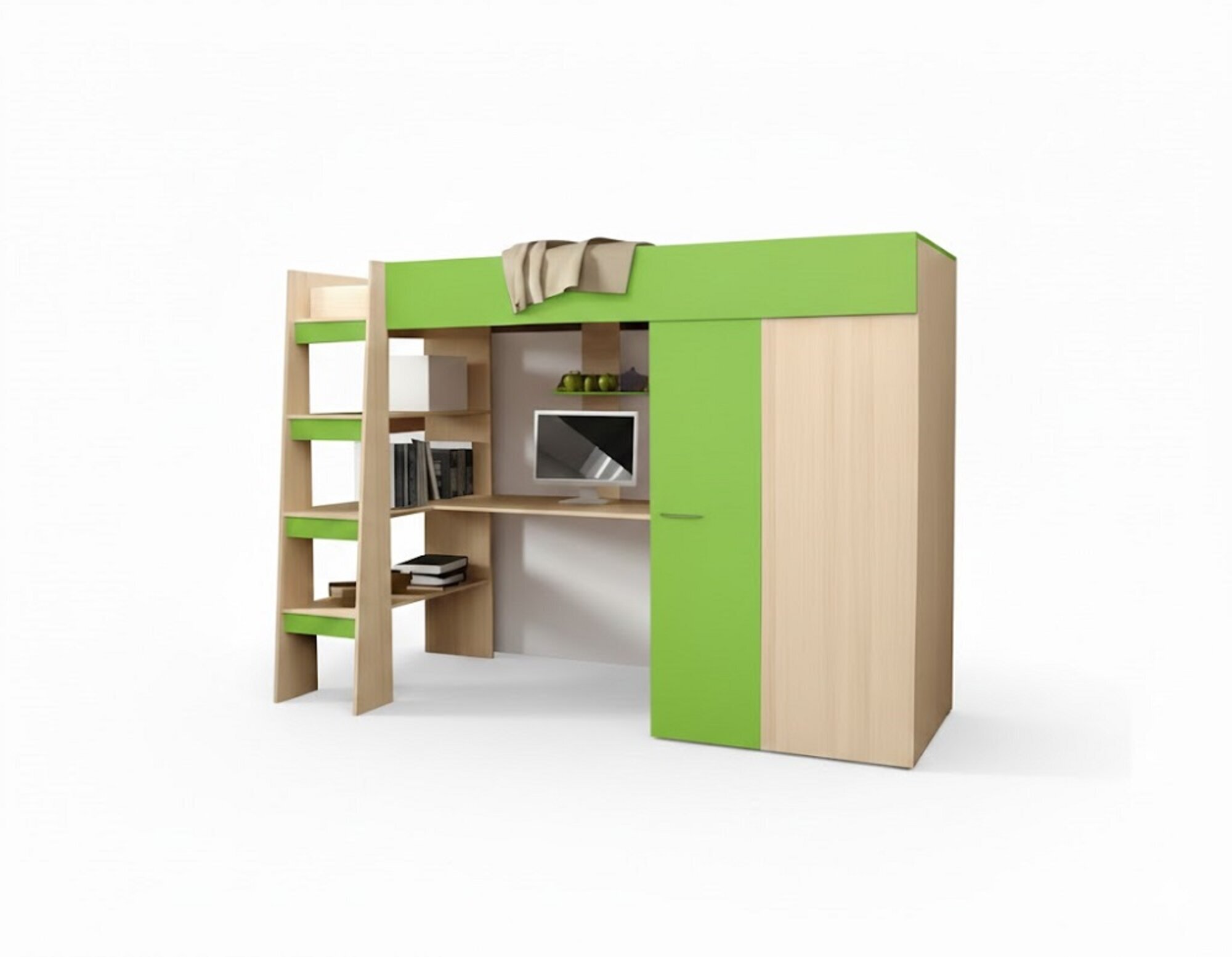 Hochbett Doppelstockbett Bett Jugendbett Kinderbett Schreibtisch Sofort