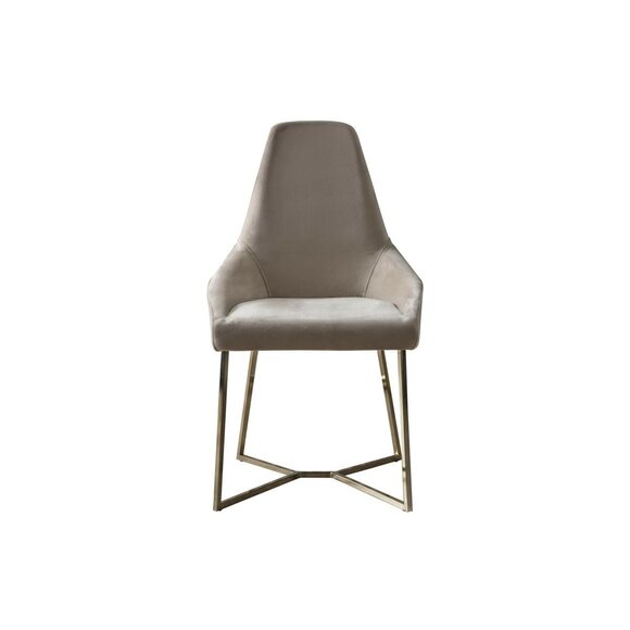 Lehnstuhl Esszimmerstuhl Luxus Beige Lehnstuhl Stuhl Stühle Modern Design Möbel