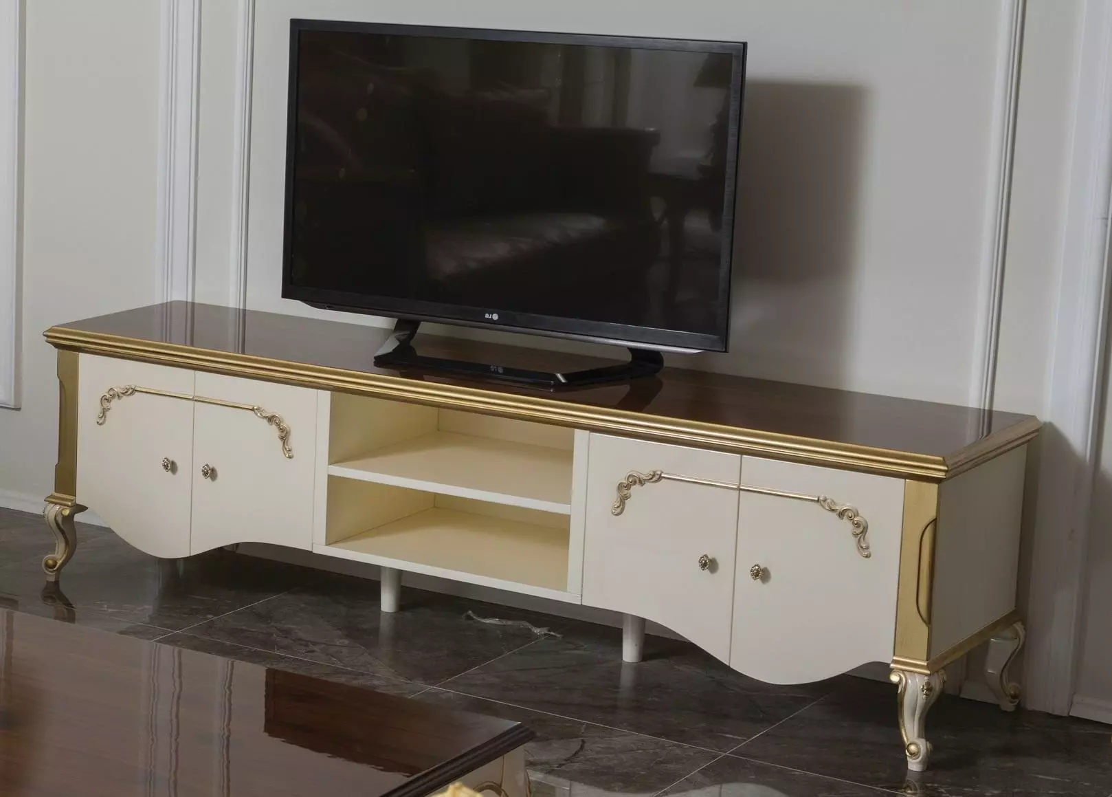 Sideboard tv Schrank Lowboard Schrank tv Möbel Fernsehtisch weiß Neu