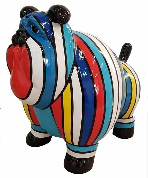 Moderne Dekoration Haus Garten Deko Figur Statue Skulptur Hund Abstrakt