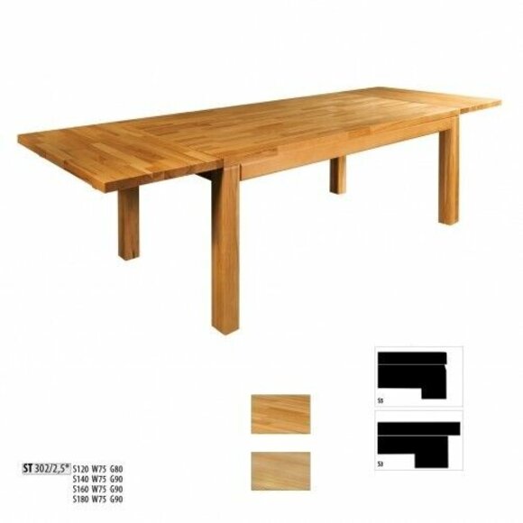 Esstisch ausziehbarer Tisch Holztisch handgefertigte Massivholz Neu 180x200cm