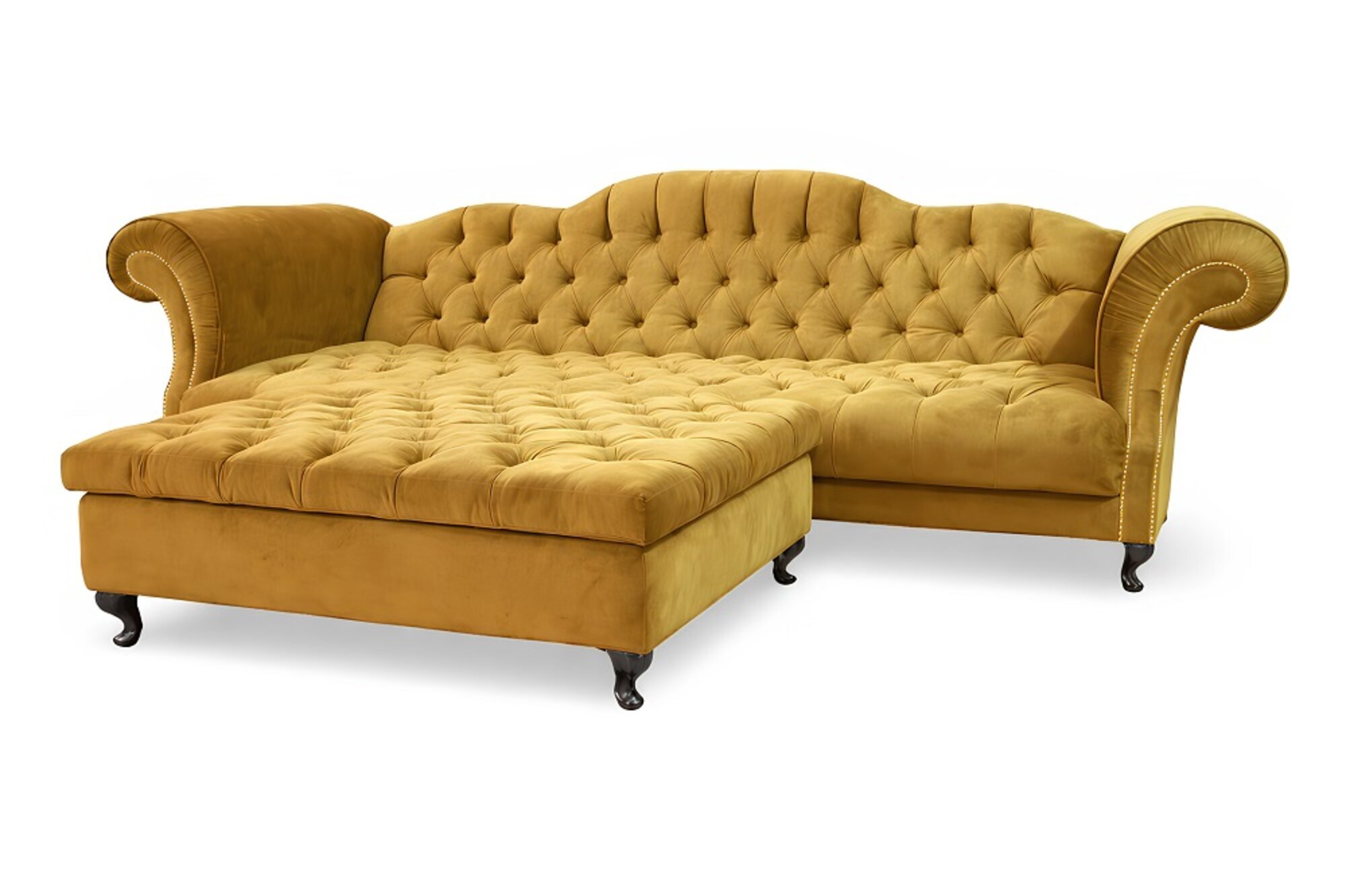 Chesterfield Sofa 2 Sitzer Designer Couchen Sofas Garnitur Couch Gold Neu Sofort