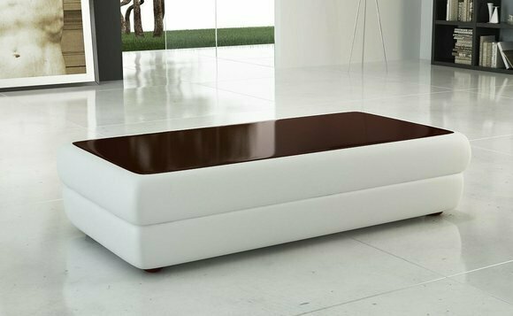 Klassischer designer Couchtisch Wohnzimmer Möbel Leder Beistelltisch Tisch