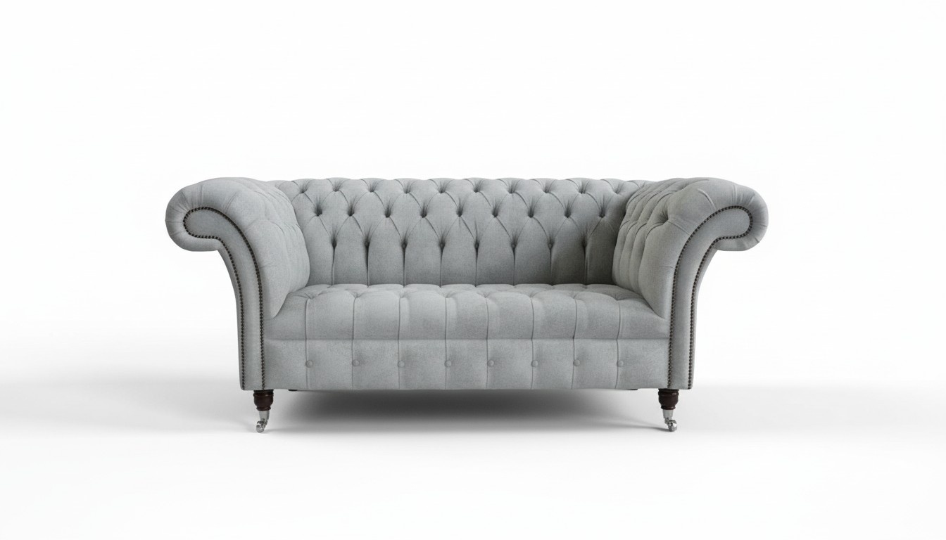 2 Sitzer Chesterfield Leder Couch Sofa Polster Sofas Design Luxus Sofas