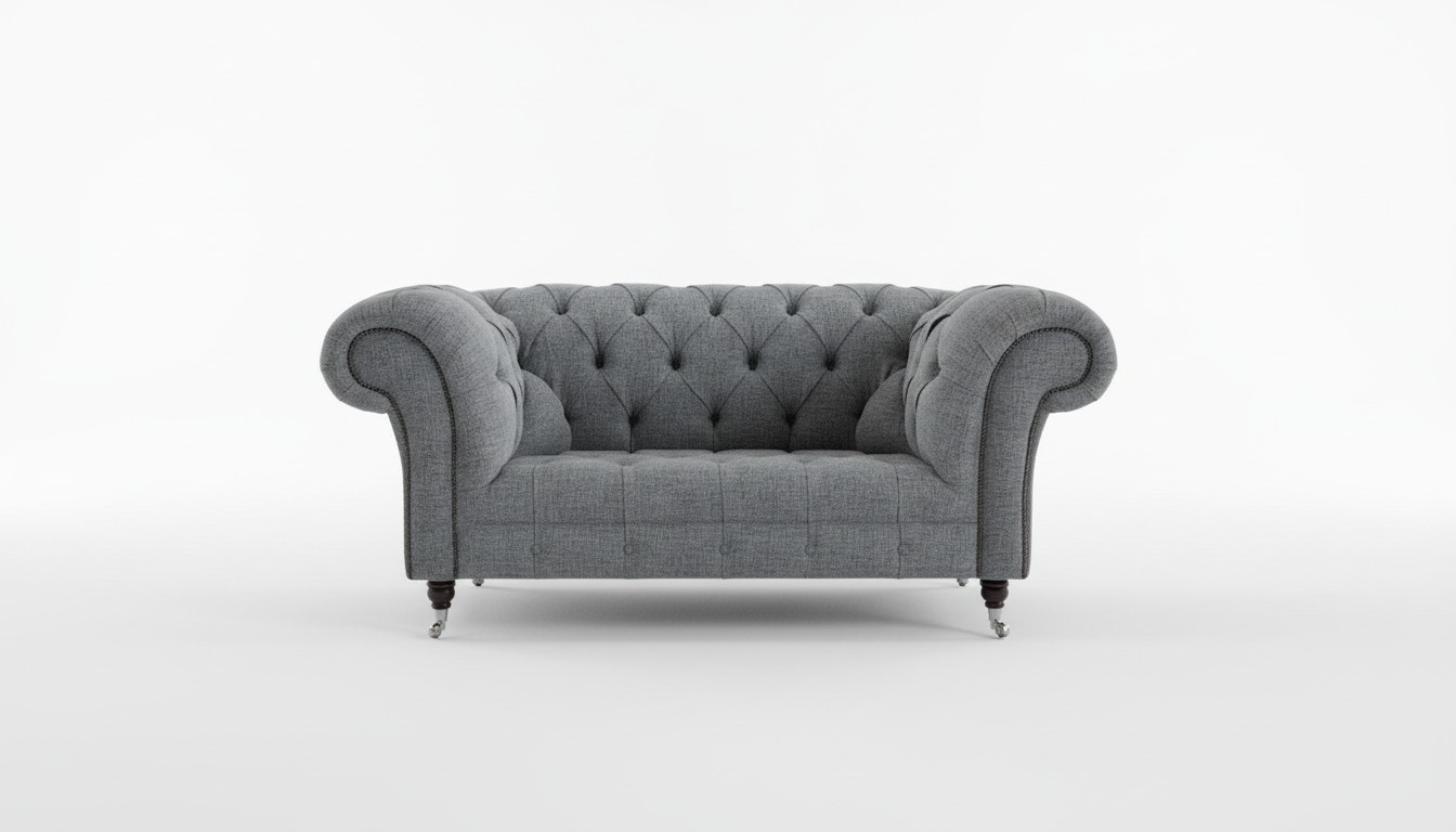 2 Sitzer Couch Chesterfield Leder Polster Sofa Couchen Sofas Designer Neu