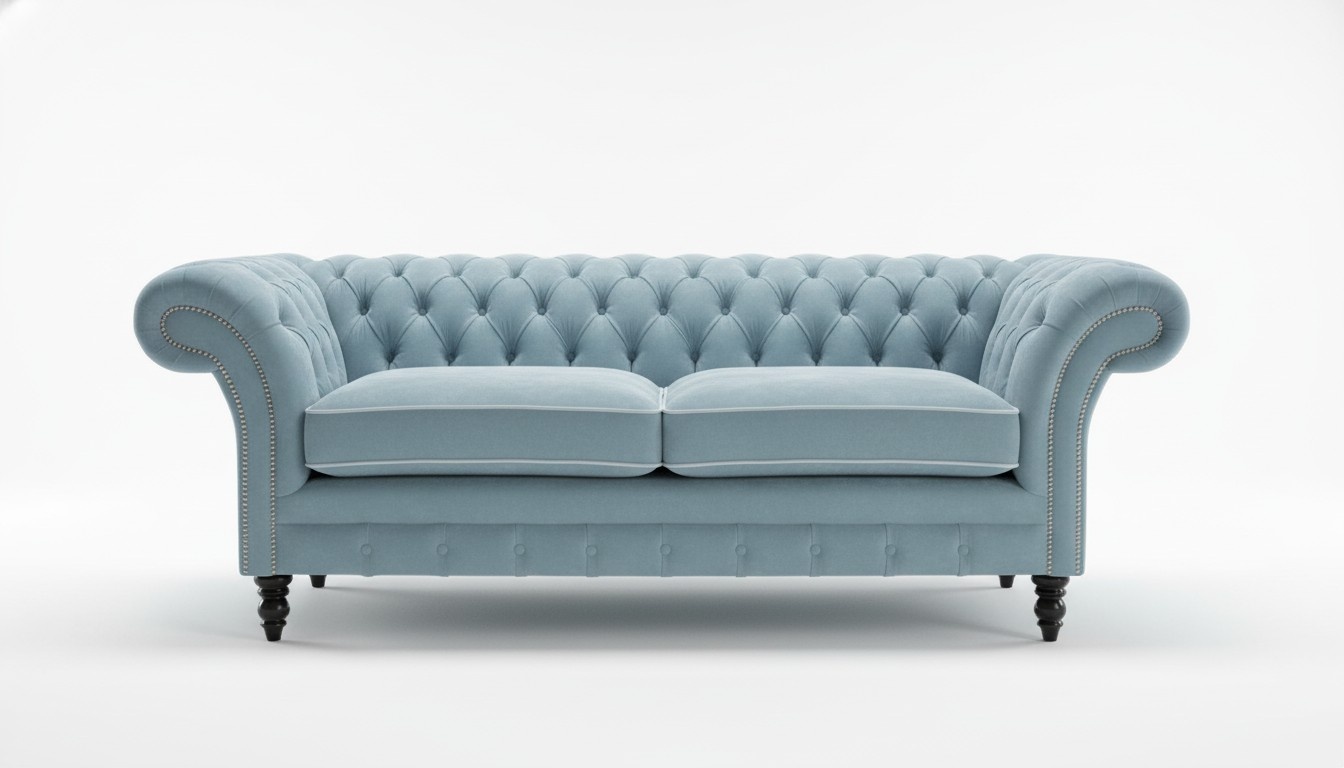 2 Sitzer Polstersofas Klassische Sofa Chesterfield Sofa der Premium Klasse Neu