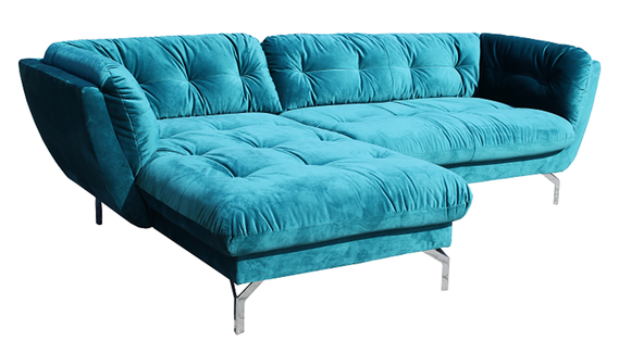 Ecksofa L Form Sofa Couch Design Couchen Polster Textil Neu Eck Garnitur Turkis