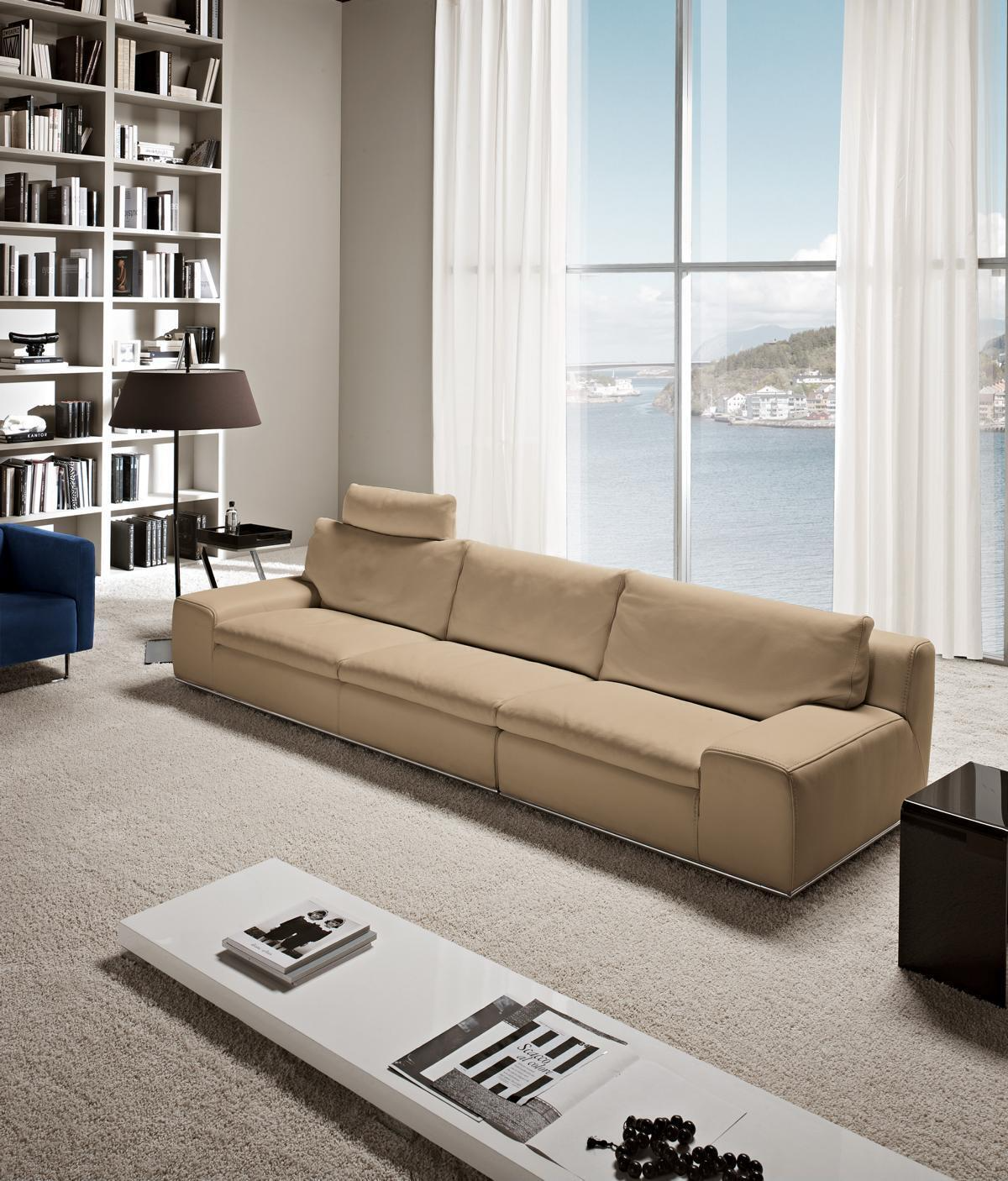 Sofa 4 Sitzer Big xxl Couch Sofas Couchen Wohnzimmer Design Viersitzer PRIANERA