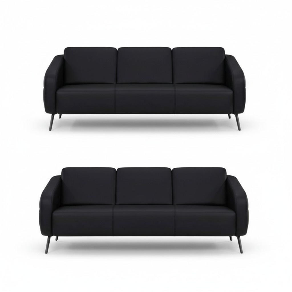 3 Sitzer Sofa Couch design Wohnzimmer Polster Sitz Garnitur Leder
