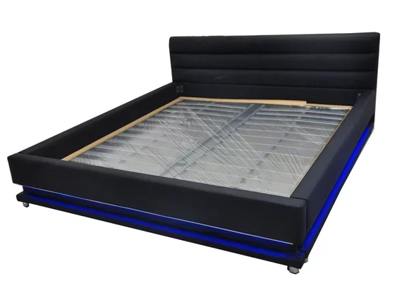 Luxus Leder Polster Betten Doppel mit USB 140/160/180/200 Bett LB8856