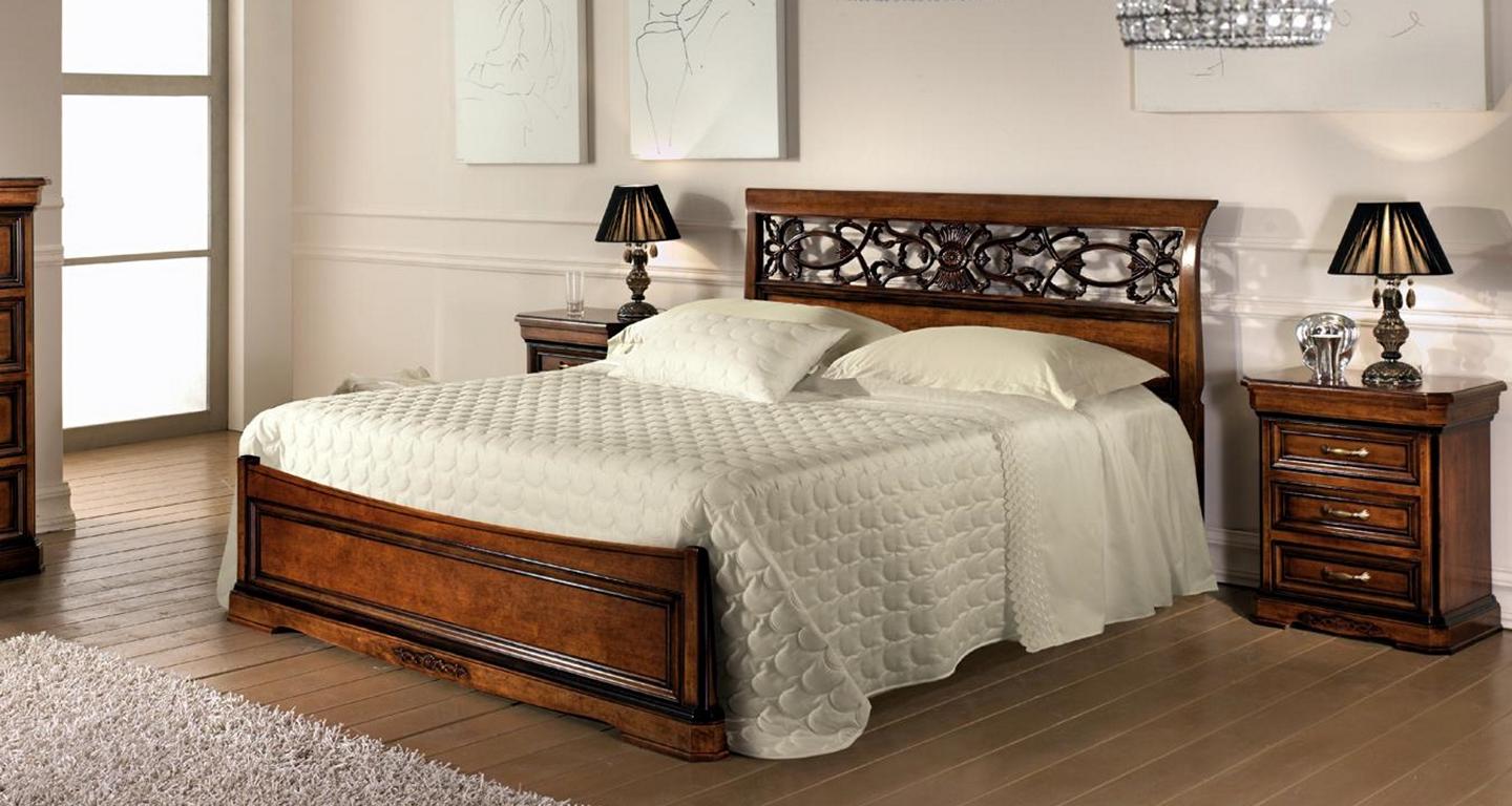 Bett 2x Nachttisch Schlafzimmer Set Betten Komplett Holz Set Barock 3tlg.