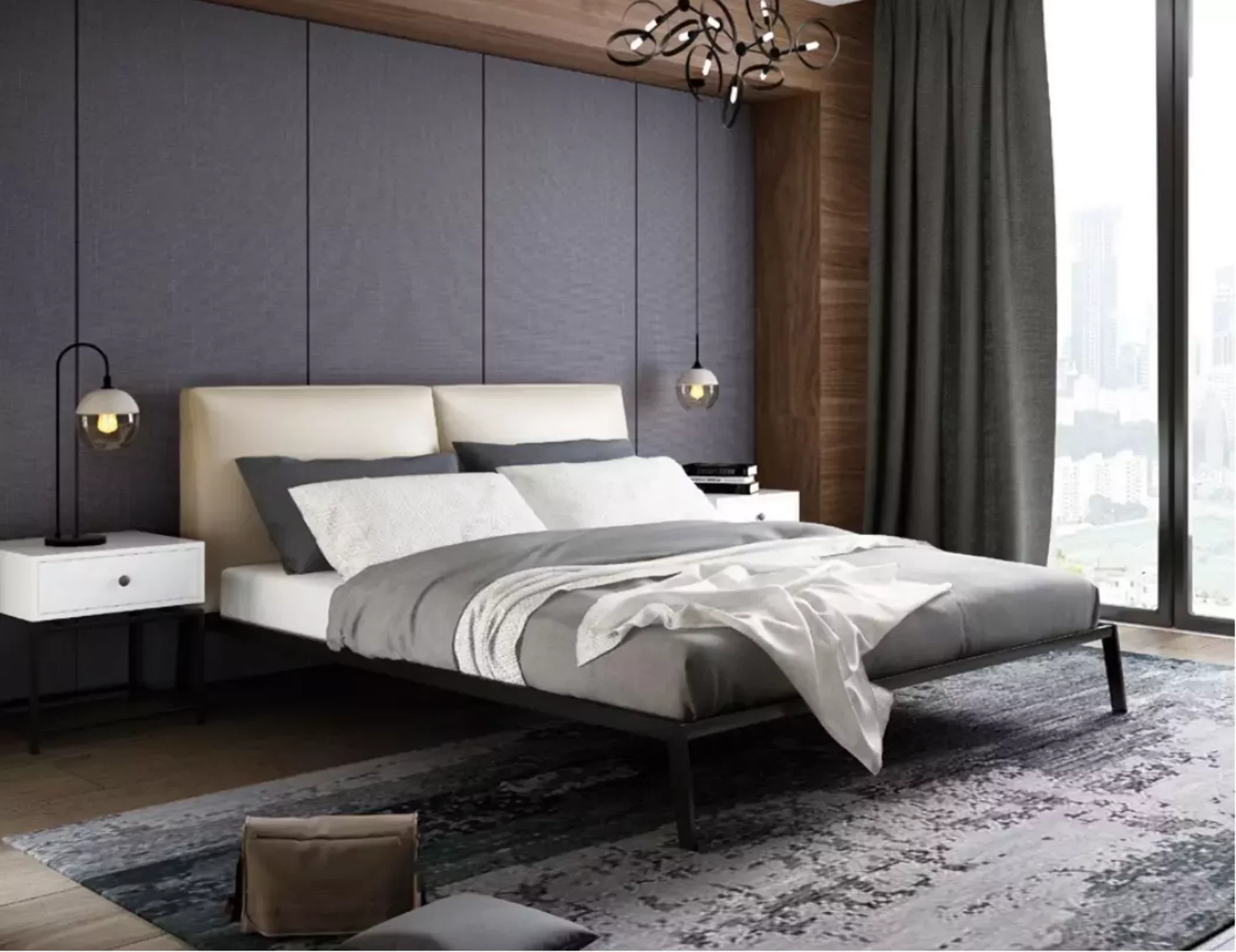 Luxus Schlafzimmer Bett Polster Design Luxus Doppel Hotel Betten 180x200cm Neu