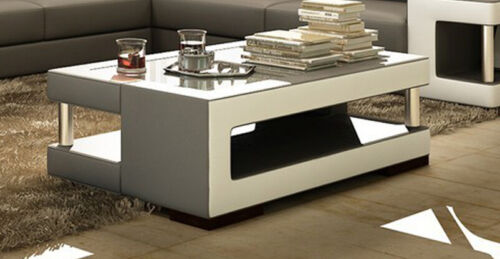 Designer Couchtisch Beistelltisch Sofa Wohnzimmer Tisch Glas Tische Farbe wählen